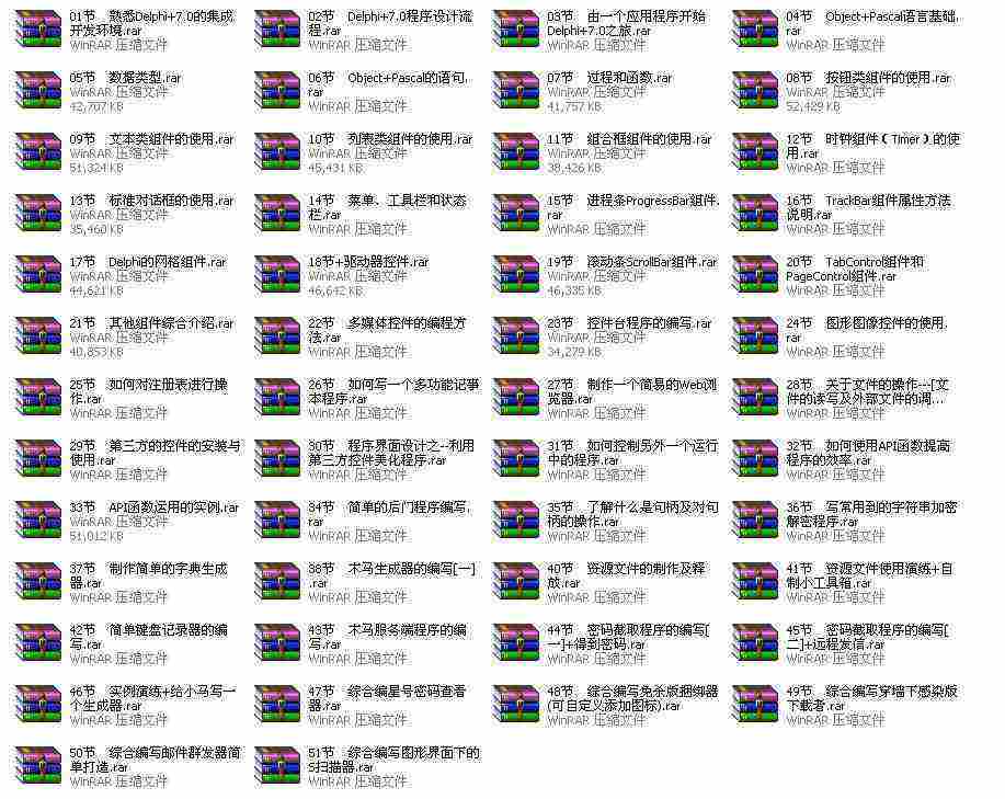 Delphi编程教学系列(新世纪网安基地VIP教程)